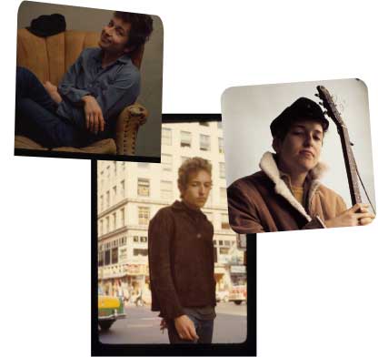 Collage of Bob Dylan photos