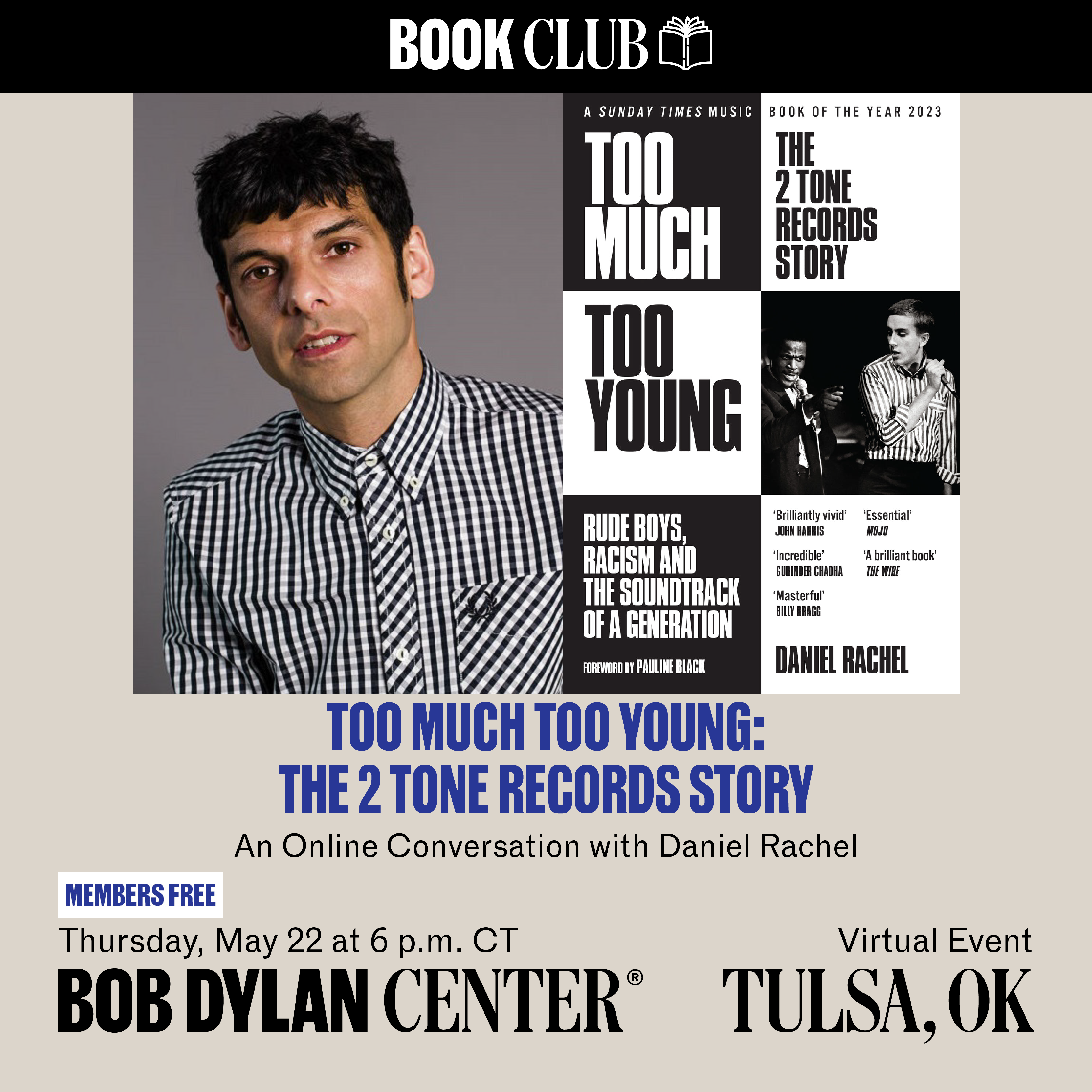 Bob Dylan Center Book Club: "Too Much Too Young: The 2 Tone Records Story"