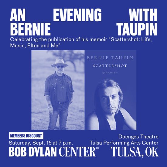 An Evening with Bernie Taupin, Saturday, Sept. 16