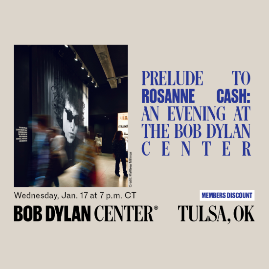 Prelude to Rosanne Cash: An Evening at the Bob Dylan Center